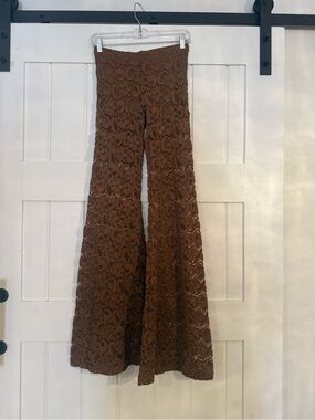 Nightcap Chocolate Lace Flare Pants